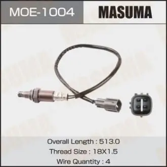 MOE1004 Датчик кисню (лямбда-зонд) Toyota Camry (03-07), Highlander (07-10), RAV 4 (03-12) (MOE1004) MASUMA MASUMA підбір по vin на Brocar