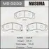 MS3233 Колодка тормозная передняя Mitsubishi L200 (00-08), Lancer (08-12), Pajero Sport (-09) (MS3233) MASUMA MASUMA підбір по vin на Brocar