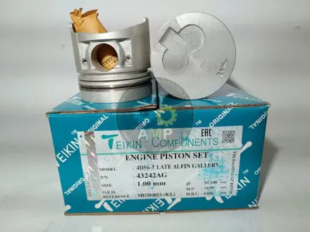 43242AG100 Поршні ремонт (+1.00мм) (к-кт на мотор) 4D56T/D4BH Mitsubishi Pajero,L200,L300/Hyundai H100,H1,Gallo TEIKIN підбір по vin на Brocar