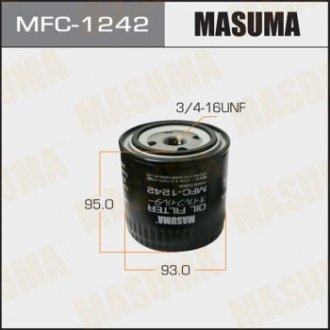 MFC1242 Фільтр масляний Missan Murano (10-15), Pathfinder (05-), X-Trail (03-07) D 2.2, 2.5 (MFC1242) MASUMA MASUMA підбір по vin на Brocar