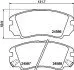 NP6090 Гальмівні колодки HYUNDAI Coupe/Sonata IV/Tucson/KIA Sportage New/Magentis/Optima -06 NISSHINBO підбір по vin на Brocar