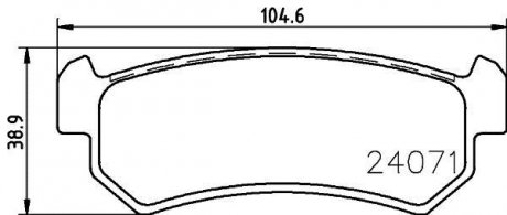 NP6045 Колодки тормозные дисковые задние Daewoo Nubira/Chevrolet Lachetti 1.6, 1.8 (03-) (NP6045) NISSHINBO NISSHINBO подбор по vin на Brocar