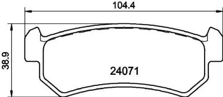 NP6045 Гальмівні колодки CHEVROLET Lacetti Nubira 05- NISSHINBO підбір по vin на Brocar