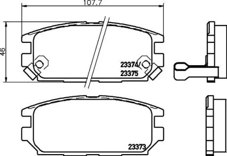 NP3034 Колодки тормозные дисковые задние Mitsubishi Galant, Lancer 1.8, 2.0, 2.5 (96-03) (NP3034) NISSHINBO NISSHINBO подбор по vin на Brocar