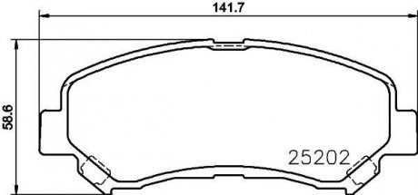 NP2048 Колодки тормозные дисковые передние Nissan Qashqai, X-Trail 1.6, 2.0, 2.5 (07-) (NP2048) NISSHINBO NISSHINBO подбор по vin на Brocar