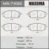 MS7499 Колодка гальмівна передня Subaru Forester (12-), Impreza (08-14), Legacy (09-14) (MS7499) MASUMA MASUMA підбір по vin на Brocar