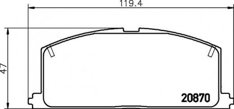 NP1001 Колодки тормозные дисковые передние Toyota Fortuner, Hilux 2.5, 2.7, 3.0 (05-) (NP1001) NISSHINBO NISSHINBO подбор по vin на Brocar