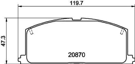 NP1001 Колодки гальмівні дискові передні Toyota Fortuner, Hilux 2.5, 2.7, 3.0 (05-) (NP1001) NISSHINBO NISSHINBO підбір по vin на Brocar