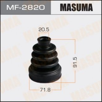 MF2820 Пыльник ШРУСа наружный Subaru Forester (01-12), Impreza (00-14), Legacy (03-14) (MF2820) MASUMA MASUMA підбір по vin на Brocar