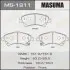 MS1911 Колодка гальмівна передня Toyota Auris (06-15), Avensis (08-), Corolla (06-10) (MS1911) MASUMA MASUMA підбір по vin на Brocar