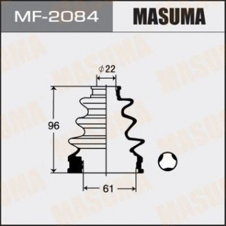 MF2084 Пильник шруса внутрішнього Toyota Auris (06-09), Corolla (00-06), Prius (09-11) (MF2084) MASUMA MASUMA підбір по vin на Brocar