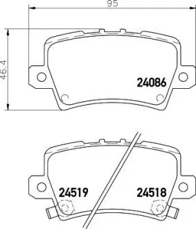 NP8039 Гальмівні колодки HONDA Civic "R "06-12 NISSHINBO підбір по vin на Brocar