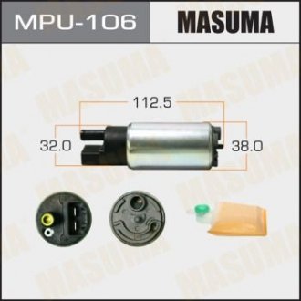 MPU106 Бензонасос електричний (+сітка)) Mazda/ Mitsubishi/ Nissan/ Suzuki/ Toyota (MPU106) MASUMA MASUMA підбір по vin на Brocar