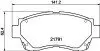 Колодки тормозные дисковые передние Toyota Camry/Lexus ES 2.2, 3.0 (96-01) (NP1006) NISSHINBO
