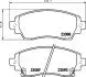 Колодки гальмівні дискові передні Toyota Corolla 1.4, 1.6, 2.0 (97-02) (NP1120) NISSHINBO