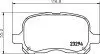 Колодки гальмівні дискові передні Toyota Corolla 1.2, 1.4, 1.6 (97-01) (NP1088) NISSHINBO