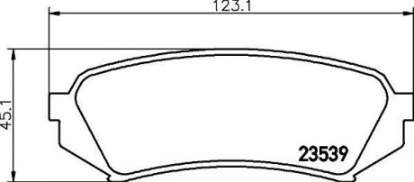 NP1029 Колодки тормозные дисковые задние Toyota Land Cruiser 100 4.2, 4.7 (98-) (NP1029) NISSHINBO NISSHINBO подбор по vin на Brocar