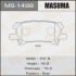 MS1498 Колодка тормозная передняя Lexus RX 350 (06-08)/ Toyota Highlander (03-07) (MS1498) MASUMA MASUMA підбір по vin на Brocar