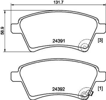 NP9017 Колодки гальмівні дискові передні Suzuki SX4 1.5, 1.6, 1.9, 2.0 (06-) (NP9017) NISSHINBO NISSHINBO підбір по vin на Brocar