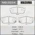MS2224 Колодка тормозная задняя Nissan Almera (-01), Maxima (-04), Primera (-01) (MS2224) MASUMA MASUMA підбір по vin на Brocar