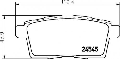 NP5024 Колодки тормозные дисковые задние Mazda CX-7, CX-9 2.2, 2.3, 3.7 (07-) (NP5024) NISSHINBO NISSHINBO підбір по vin на Brocar
