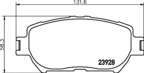 NP1017 Колодки тормозные дисковые передние Toyota Camry 2.4, 3.0, 3.3 (01-06) (NP1017) NISSHINBO NISSHINBO підбір по vin на Brocar