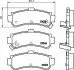 Колодки гальмівні дискові задні Nissan Almera 1.4, 1.6, 2.0 (95-00) (NP2064) NISSHINBO
