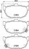 Колодки тормозные дисковые задние Hyundai Elantra 1.6, 1.8, 2.0 (03-) (NP2014) NISSHINBO