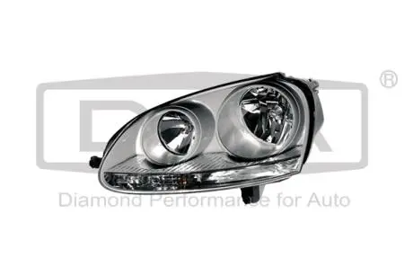 89410196202 Фара правая без моторчика (белая рамка) VW Golf (93-09),Jetta (05-10) (89410196202) DPA DPA підбір по vin на Brocar