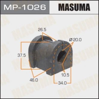 MP1026 Втулка стабилизатора заднего Mitsubishi Outlander (06-12) (Кратно 2 шт) (MP1026) Masuma MASUMA подбор по vin на Brocar