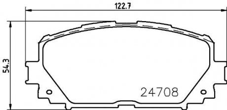 NP1060 Колодки тормозные дисковые передние Toyota Yaris 1.3, 1.5, 1.8 (05-) (NP1060) NISSHINBO NISSHINBO подбор по vin на Brocar