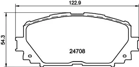 NP1060 Гальмівні колодки TOYOTA Yaris/Prius \'\'F "06>> NISSHINBO підбір по vin на Brocar