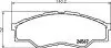 Колодки гальмівні дискові передні Toyota Hilux 2.5, 2.7, 3.0 (07-) (NP1055) NISSHINBO