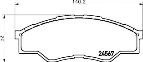 NP1055 Колодки гальмівні дискові передні Toyota Hilux 2.5, 2.7, 3.0 (07-) (NP1055) NISSHINBO NISSHINBO підбір по vin на Brocar