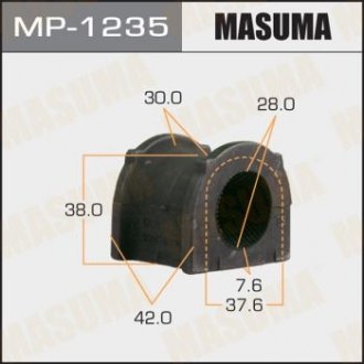 MP1235 Втулка стабилизатора переднего Toyota Land Cruiser (-07) (Кратно 2 шт) (MP1235) Masuma MASUMA підбір по vin на Brocar
