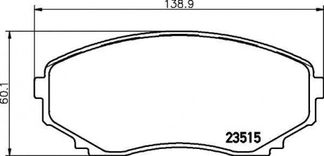 NP5012 Колодки гальмівні дискові передні Mazda MPV 2.0, 2.5, 3.0 (99-06) (NP5012) NISSHINBO NISSHINBO підбір по vin на Brocar