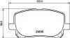 NP1009 Гальмівні колодки TOYOTA Avensis/Corolla/Matrix &quot;F &quot;01-14 NISSHINBO підбір по vin на Brocar