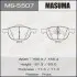 MS5507 Колодка тормозная передняя Ford Focus (04-)/ Mazda 3 (03-), 5 (05-15) (MS5507) MASUMA MASUMA підбір по vin на Brocar