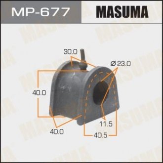 MP677 Втулка стабилизатора переднего Mitsubishi Pajero (00-07) (Кратно 2 шт) (MP677) Masuma MASUMA подбор по vin на Brocar