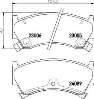 NP2007 Колодки гальмівні дискові передні Nissan Almera 1.4, 1.6 (95-00) (NP2007) NISSHINBO NISSHINBO підбір по vin на Brocar