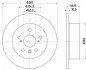Диск тормозной задний Lexus ES 3.5/ Toyota Camry 2.4, 3.5 (06-00) (ND1077K) NISSHINBO