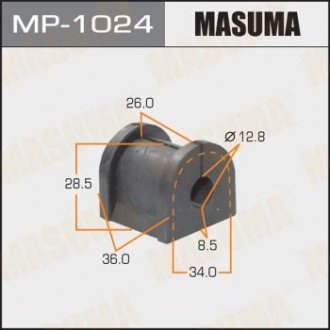 MP1024 Втулка стабилизатора заднего Mitsubishi Lancer (03-09) (Кратно 2 шт) (MP1024) Masuma MASUMA подбор по vin на Brocar