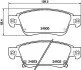 Колодки тормозные дисковые передние Infiniti FX37, FX50 3.7 (08-) (NP2056) NISSHINBO