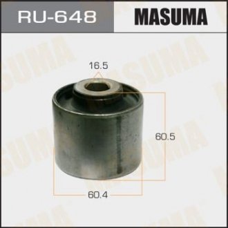 RU648 Сайлентблок заднього поздовжнього важеля Mitsubishi Pajero Sport (00-) (RU648) MASUMA MASUMA підбір по vin на Brocar