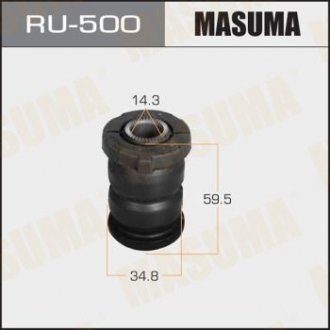 RU500 Сайлентблок переднего нижнего рычага передний Toyota Avensis (03-08) (RU500) MASUMA MASUMA підбір по vin на Brocar