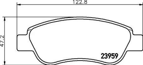 NP1138 Гальмівні колодки CITROEN/PEUGEOT/TOYOTA C1/107/Aygo \'\'05>> NISSHINBO підбір по vin на Brocar