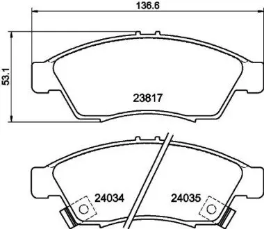 NP9013 Колодки гальмівні дискові передні Suzuki Leana 1.4 1.6 (02-06) (NP9013) NISSHINBO NISSHINBO підбір по vin на Brocar