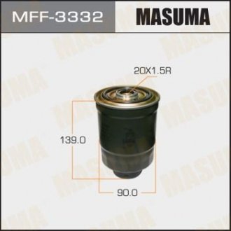 MFF3332 Фильтр топливный Mitsubishi L 200 (-08), Pajero Sport (-09) Disel (MFF3332) MASUMA MASUMA підбір по vin на Brocar