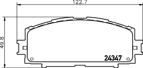 NP1128 Колодки гальмівні дискові передні Toyota Yaris 1.3, 1.5 (12-) (NP1128) NISSHINBO NISSHINBO підбір по vin на Brocar