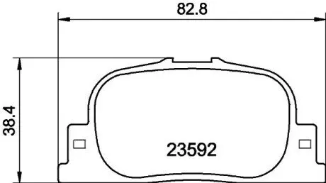 NP1035 Гальмівні колодки TOYOTA Camry/Camry (Nato) NISSHINBO підбір по vin на Brocar